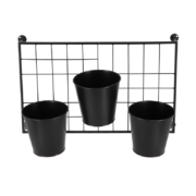 Wall rack with pots