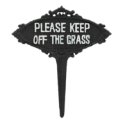 Steker "Keep off the grass"