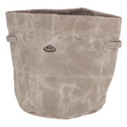 Waxed canvas storage container L