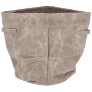 Waxed canvas storage container L