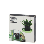 Round green window hanging tray S