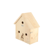 Spatzenvilla mit Silhouette