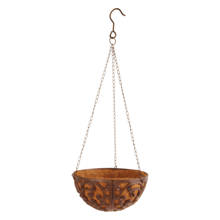 Cast iron hanging basket dia 25cm S