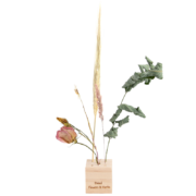 Fleurs et herbes support en bois S