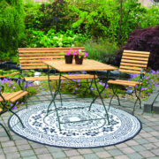 Gartenteppich rund