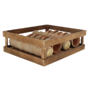 AT pots in display crate
