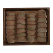 AT pots in display crate