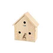 Nichoir avec silhouette moineau