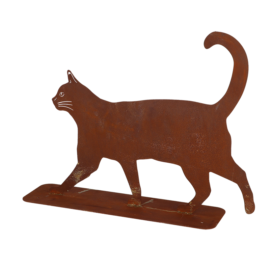 Rust cat walking