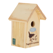 Birdhouse wren silhouette