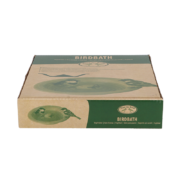 Bain d'oiseau gris en céramique