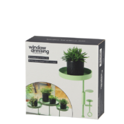 Plateau rebord de fenêtre rond vert S