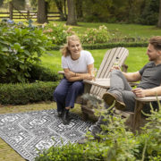 Tapis de jardin rectangulaire diamant