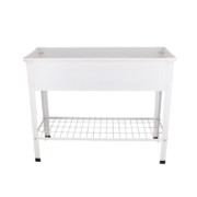 Carré potager métal blanc L