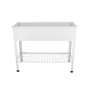 Carré potager métal blanc L