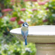 Vogeltränke auf Fuß Keramik, cremefarben