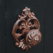 Cast iron doorknobs