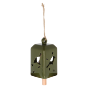 50 shades of green wind chime