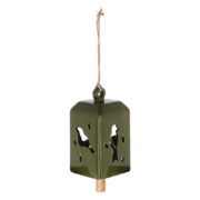 50 shades of green wind chime
