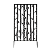 Privacy screen with bird design