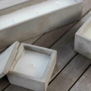 Gartenkerze quadratisch S