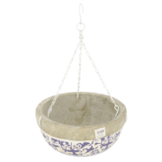 Aged Ceramic Hanging Basket
