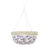 Aged Ceramic Hanging Basket