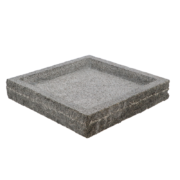 Bain d'oiseau granite carré