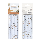 Paille papier décor plage S/24