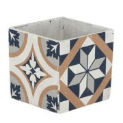 Carreaux de ciment pot à fleurs L