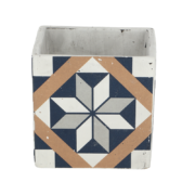 Carreaux de ciment pot à fleurs L
