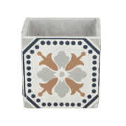Carreaux de ciment pot à fleurs L