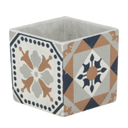 Carreaux de ciment pot à fleurs L