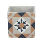 Carreaux de ciment pot à fleurs L