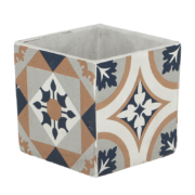 Carreaux de ciment pot à fleurs L