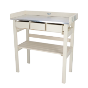 Garden work bench white