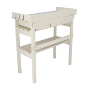 Garden work bench white