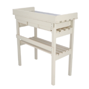 Garden work bench white