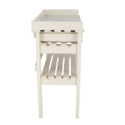 Garden work bench white