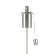 Lampe à huile sur pique acier inoxydable