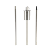 Lampe à huile sur pique acier inoxydable