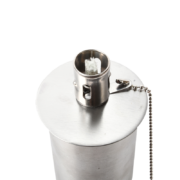 Lampe à huile sur pique acier inoxydable