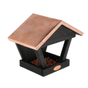 Wall birdtable black copper