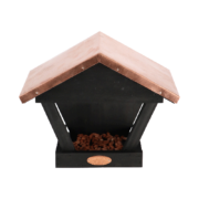 Wall birdtable black copper
