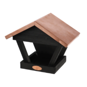 Wall birdtable black copper