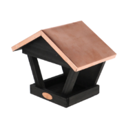 Wall birdtable black copper