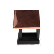 Wall birdtable black copper