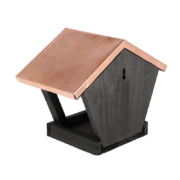 Wall birdtable black copper
