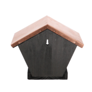 Wall birdtable black copper