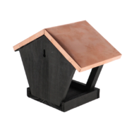 Wall birdtable black copper